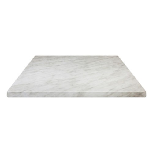 Bordplate 70X70, White Marble