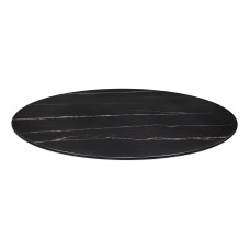 Bordplate Ø 70cm, sort